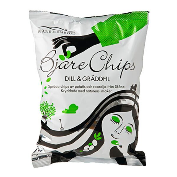 Bjäre Chips Dill och Gräddfil - 200 gram